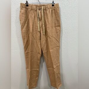 Caribbean Linen Pants Men's 38x30 Tan Cargo Pocket Beach
Summer Preppy